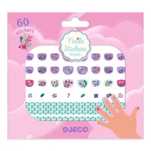 Djeco - 60 Petit Flowers Nail Stickers