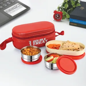 Double Treat Lunch Box with Jacket, Set of 3