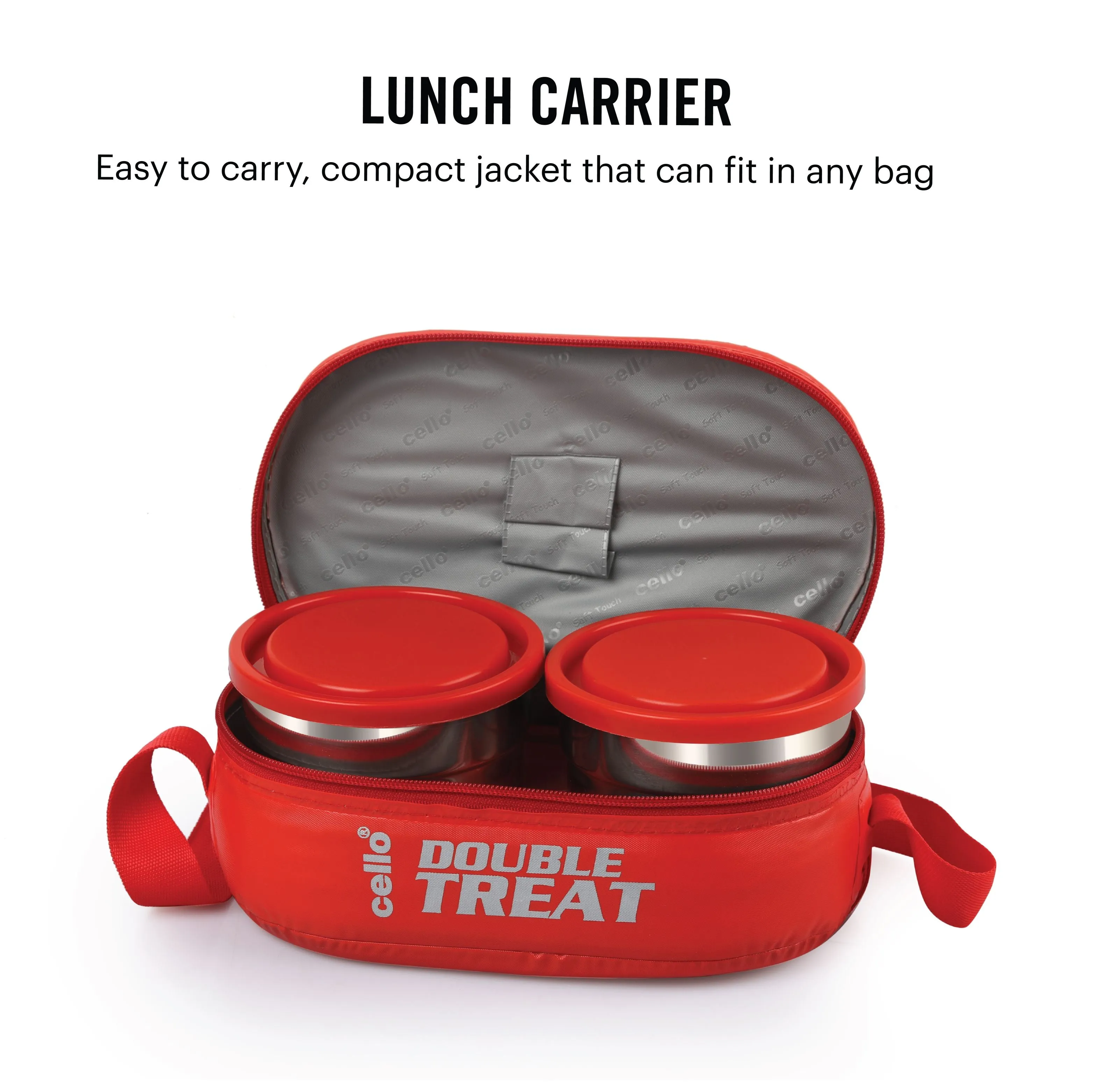 Double Treat Lunch Box with Jacket, Set of 3