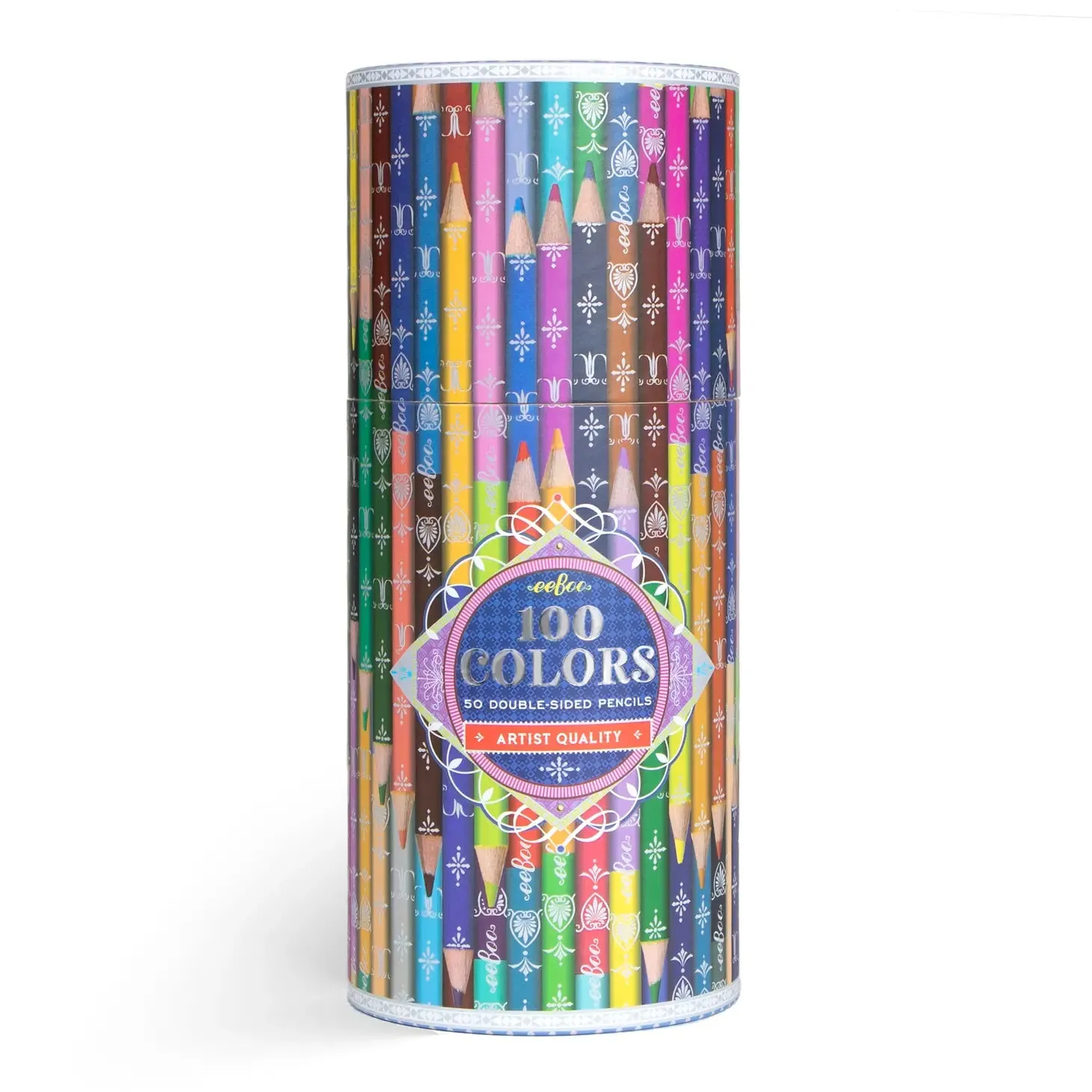 eeBoo 100 Colors 50 Double-Sided Pencils