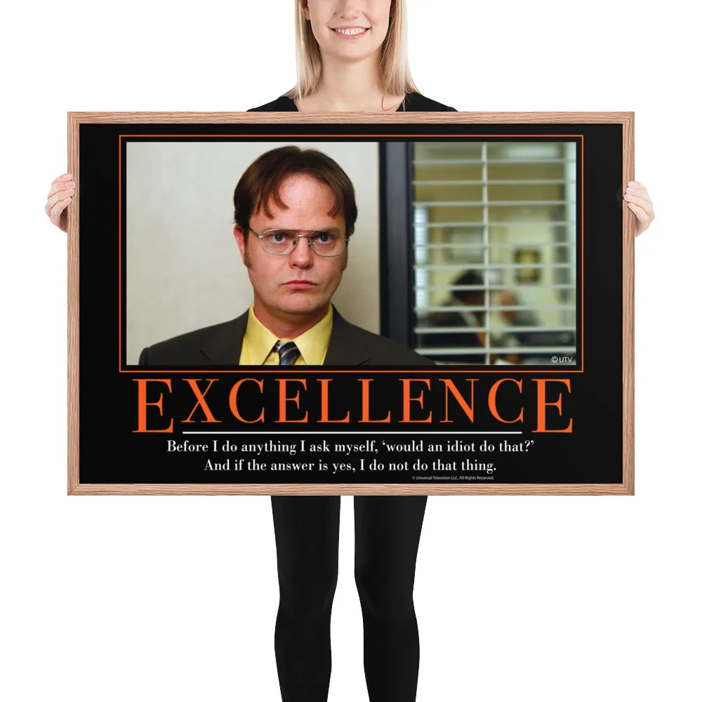 Excellence Motivational Framed Poster