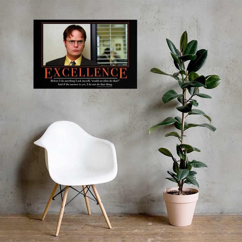 Excellence Motivational Framed Poster