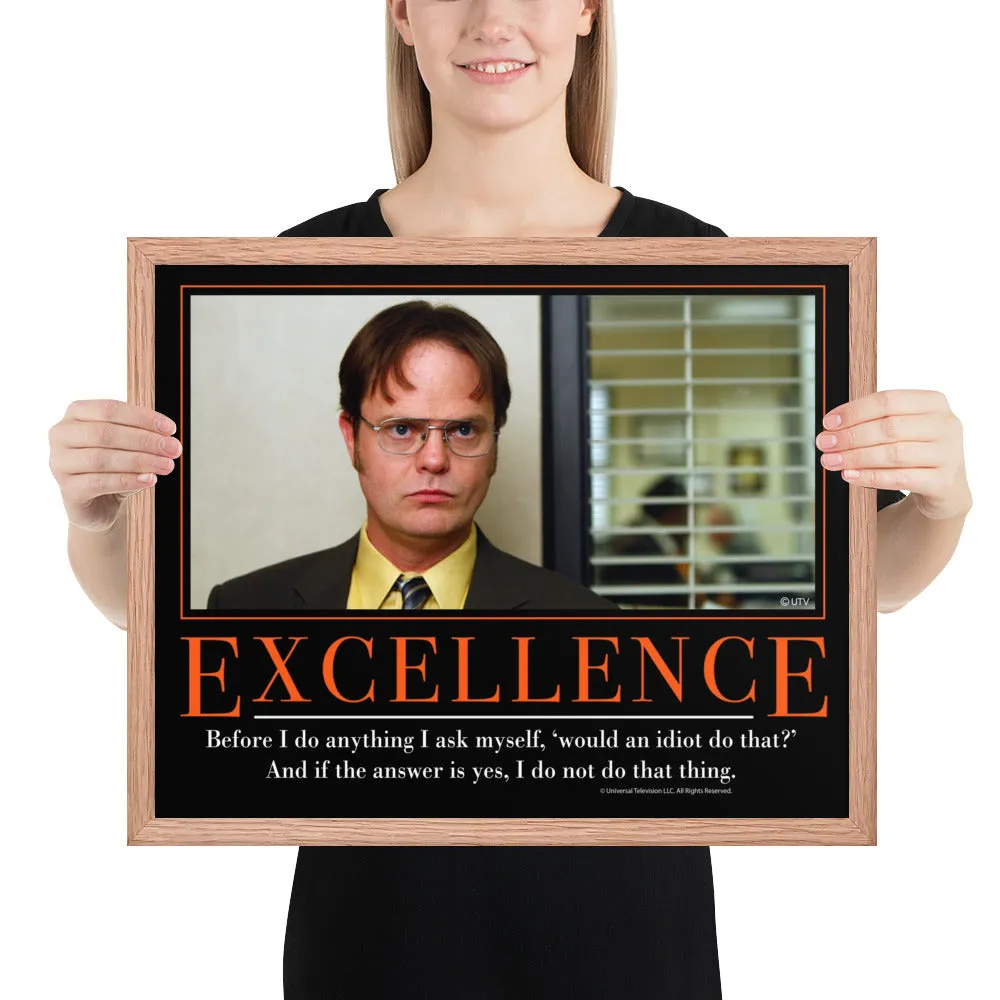 Excellence Motivational Framed Poster