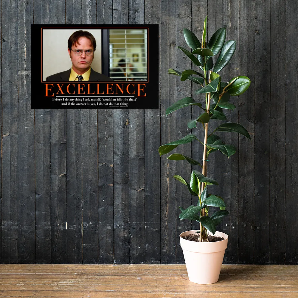 Excellence Motivational Framed Poster