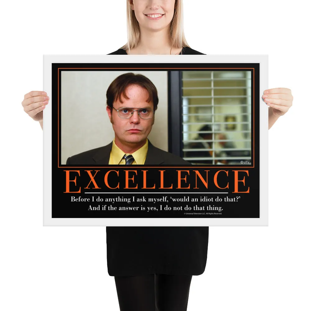 Excellence Motivational Framed Poster