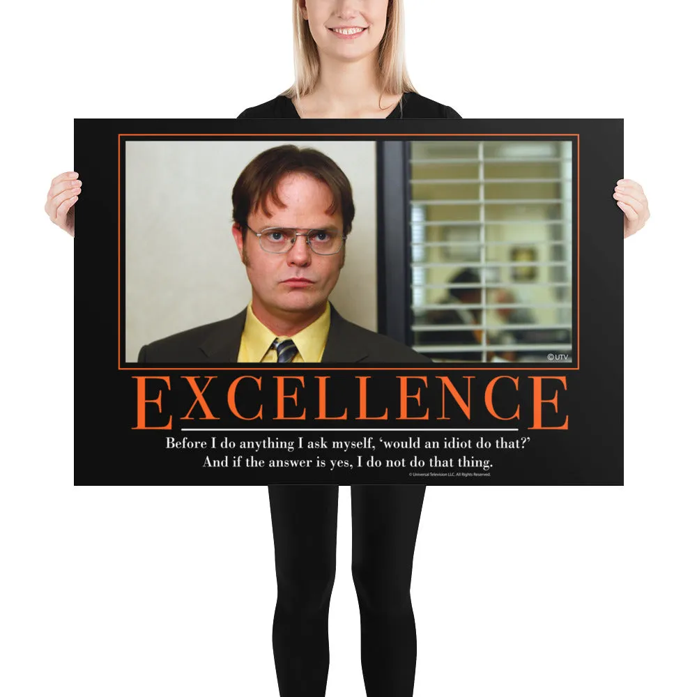 Excellence Motivational Framed Poster