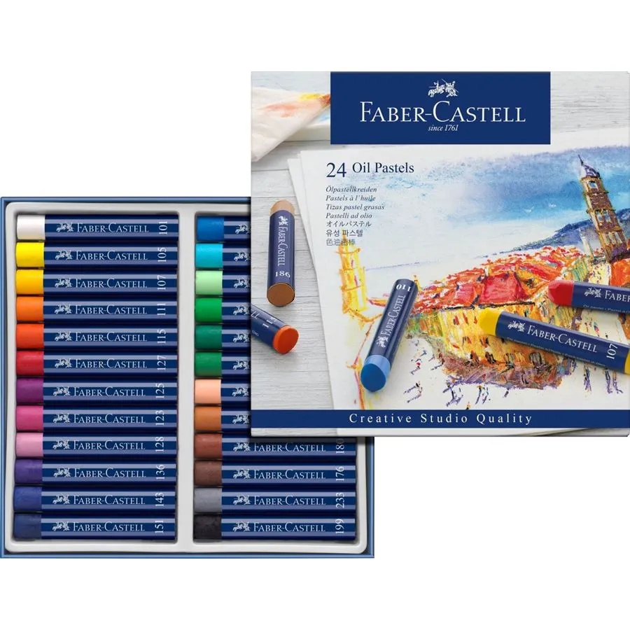 FABER-CASTELL Creative Studio Oil Pastels - (FC127024)