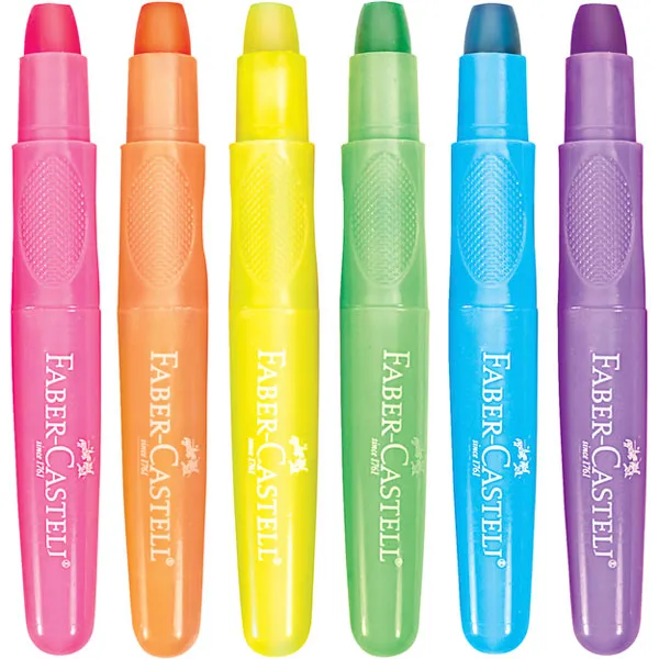 Faber-Castell Neon Gel Crayons (6 pack)