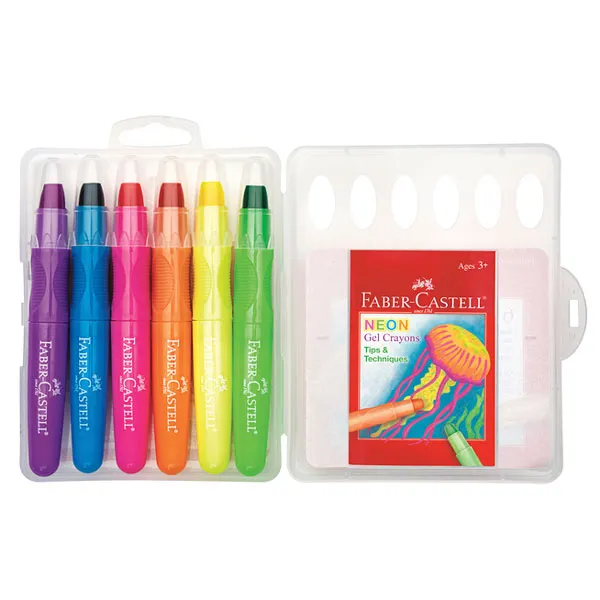 Faber-Castell Neon Gel Crayons (6 pack)