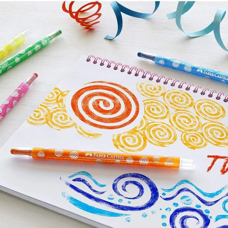 Faber-Castell - Twistable Wax Crayons - Box of 24