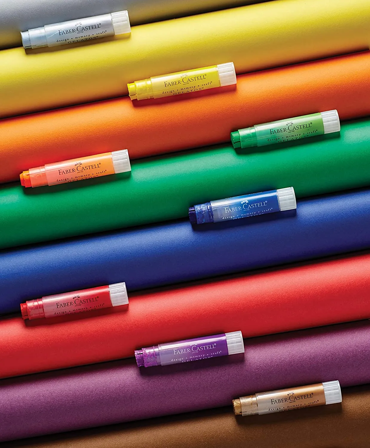 FABER-CASTELL Water sol.crayons Gelatos Diner 6 parts BC