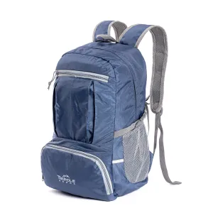 Foldable PAKEASY Backpack and Day Bag for Hiking and Day Trips | Blue