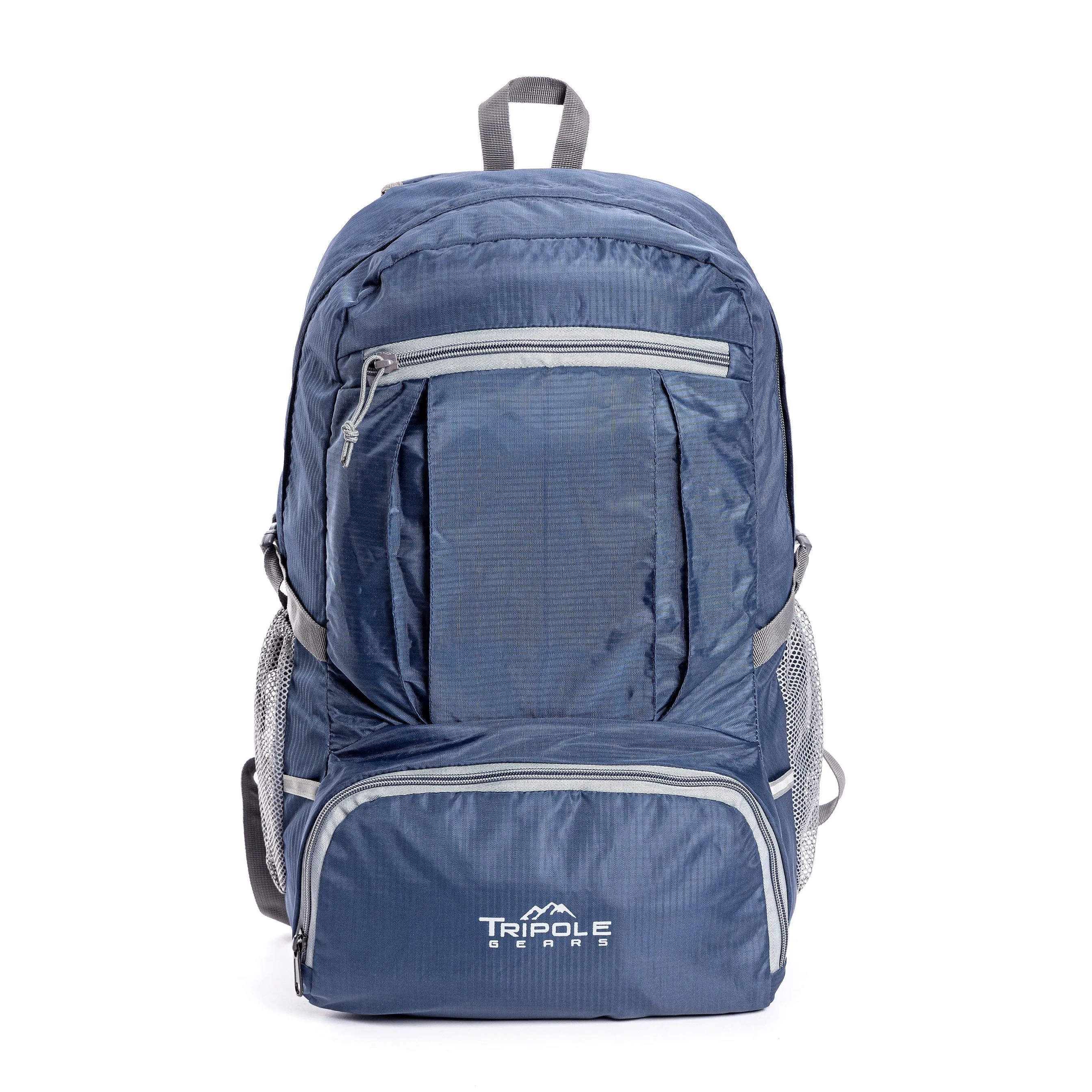 Foldable PAKEASY Backpack and Day Bag for Hiking and Day Trips | Blue