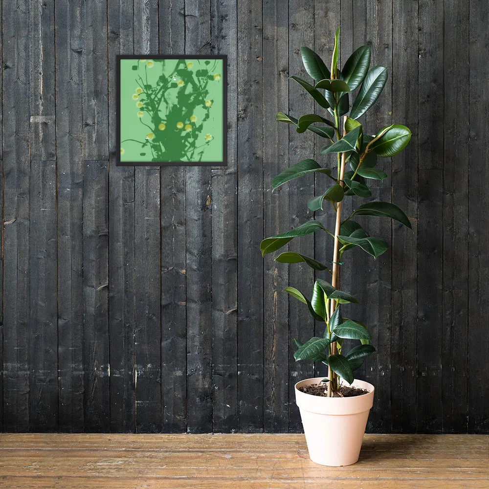 Green Chamomile Framed - Art by DeLesslin George-Warren