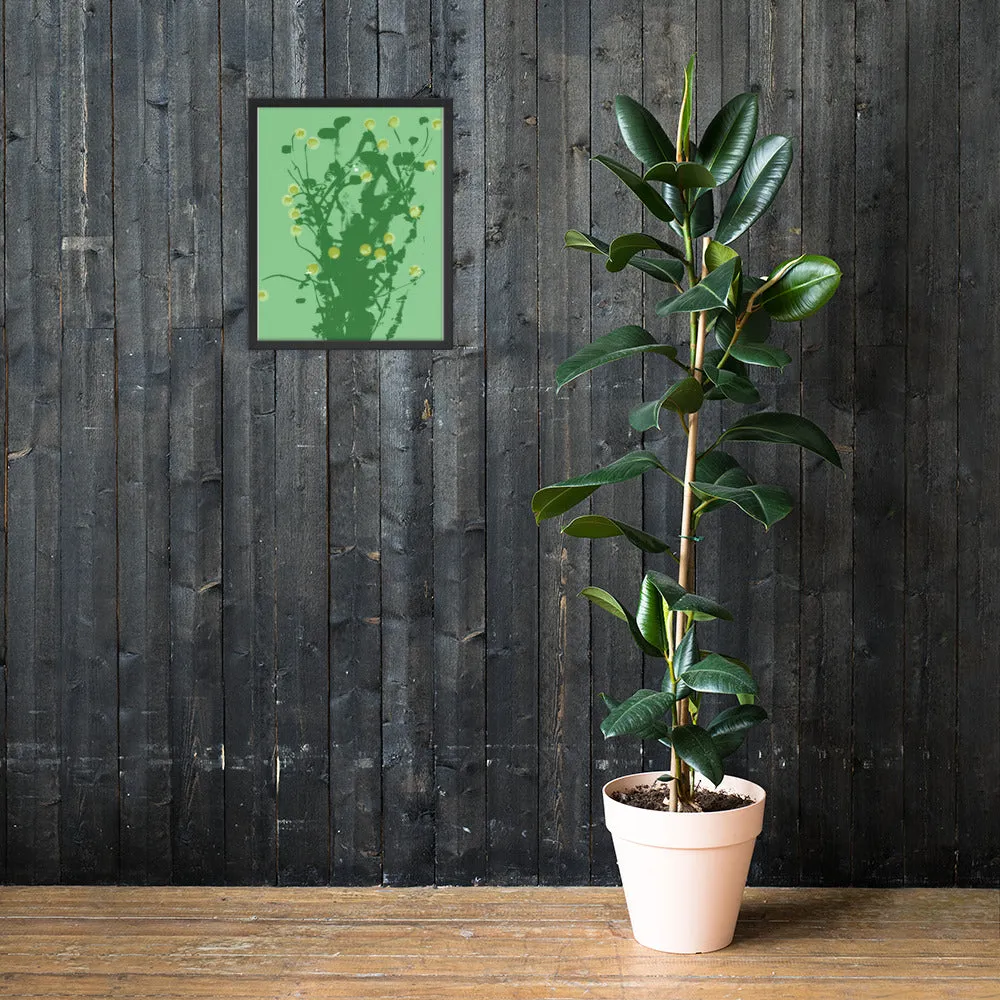 Green Chamomile Framed - Art by DeLesslin George-Warren