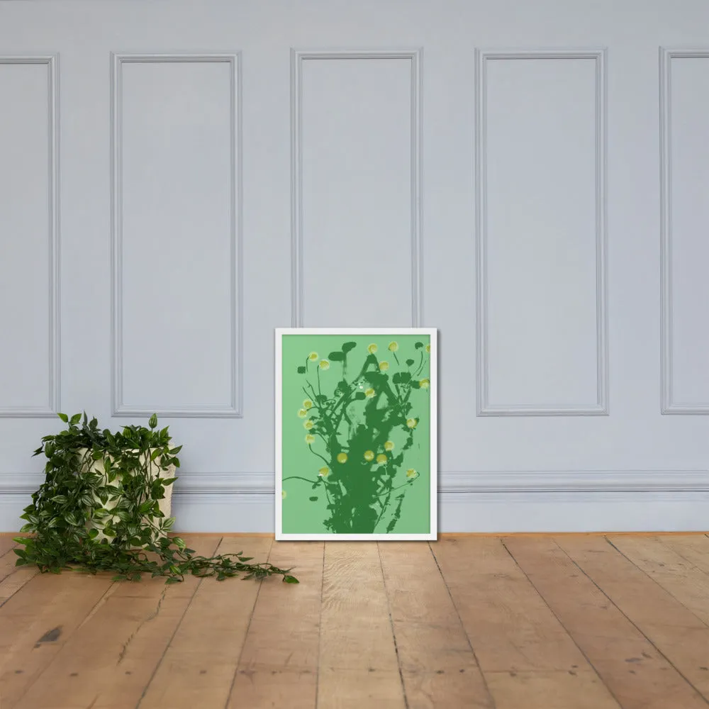 Green Chamomile Framed - Art by DeLesslin George-Warren