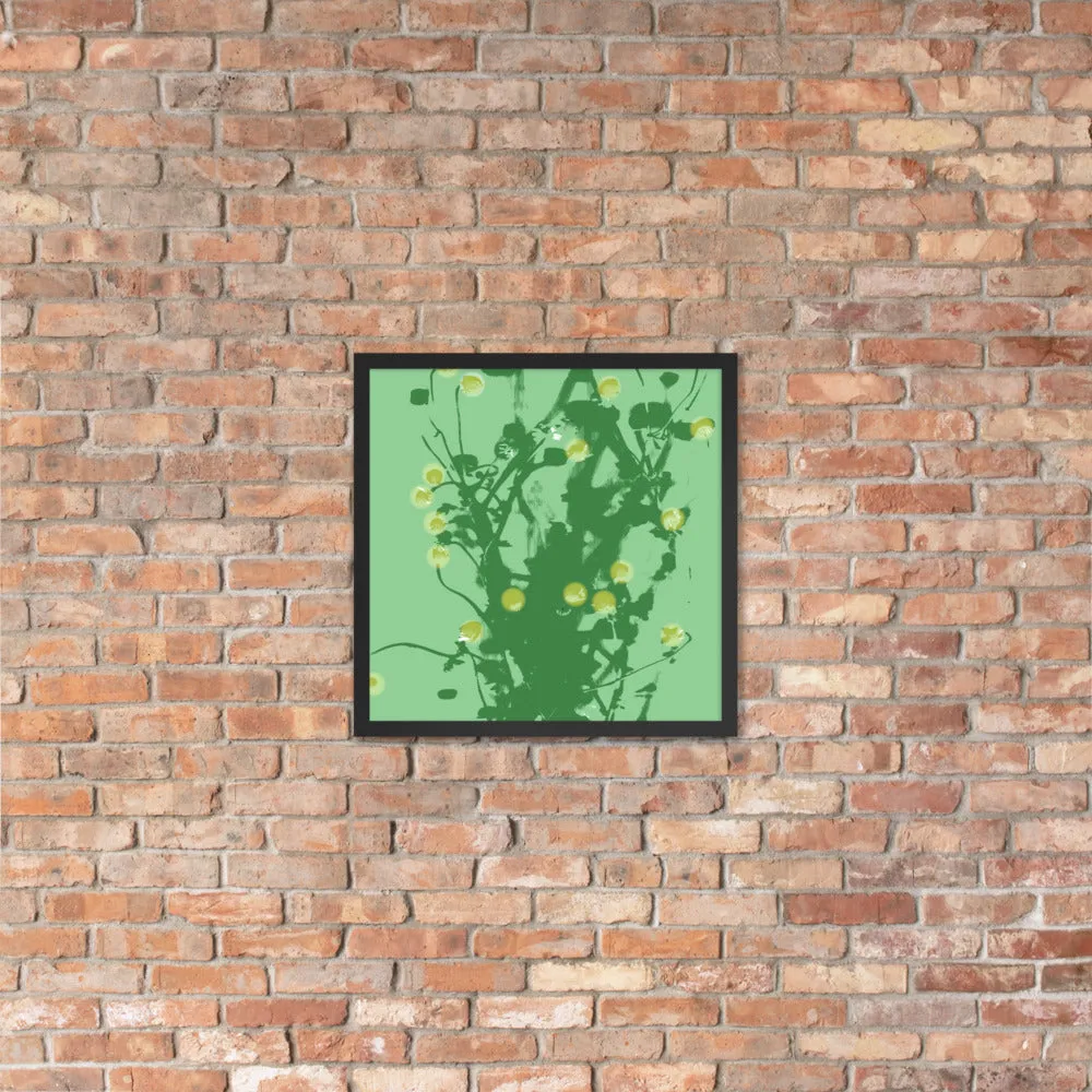 Green Chamomile Framed - Art by DeLesslin George-Warren