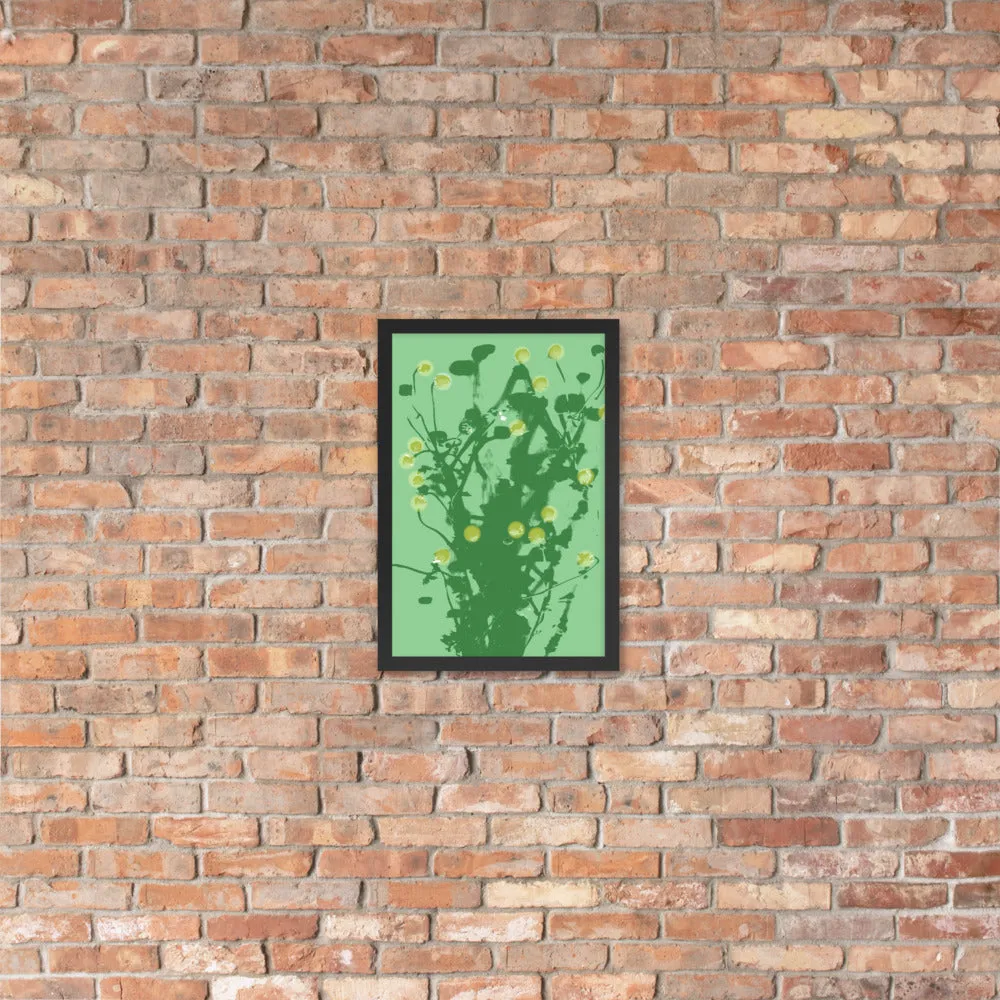 Green Chamomile Framed - Art by DeLesslin George-Warren