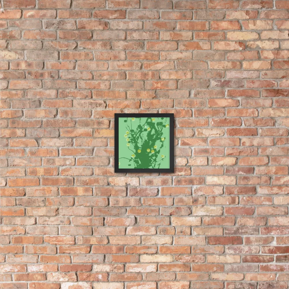 Green Chamomile Framed - Art by DeLesslin George-Warren