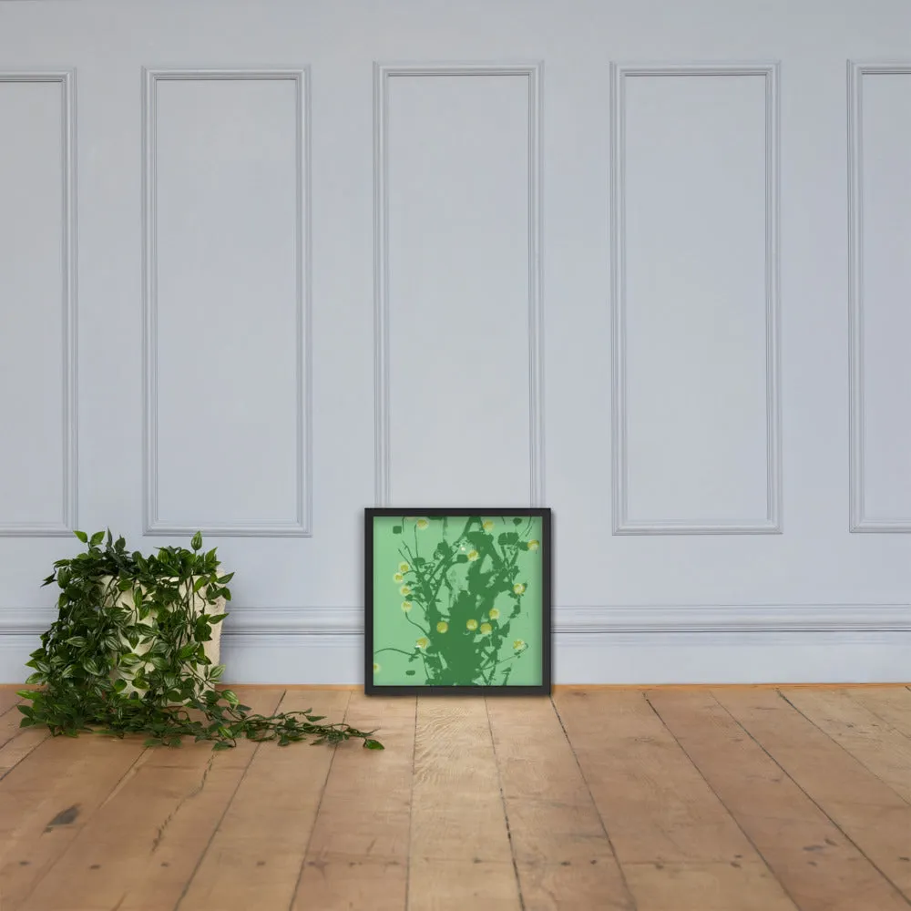Green Chamomile Framed - Art by DeLesslin George-Warren