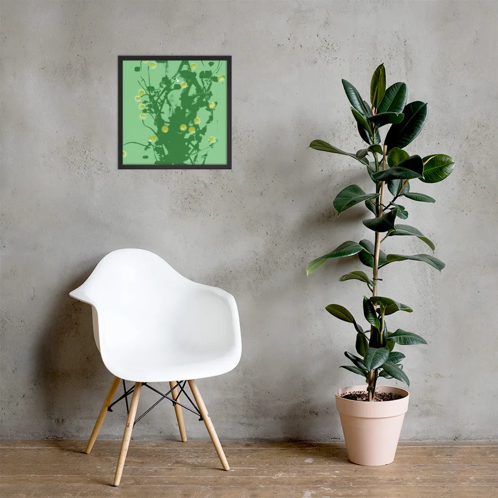 Green Chamomile Framed - Art by DeLesslin George-Warren