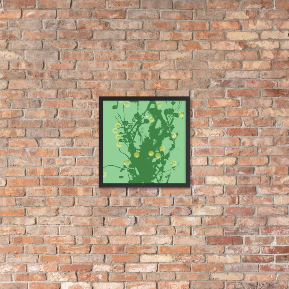 Green Chamomile Framed - Art by DeLesslin George-Warren