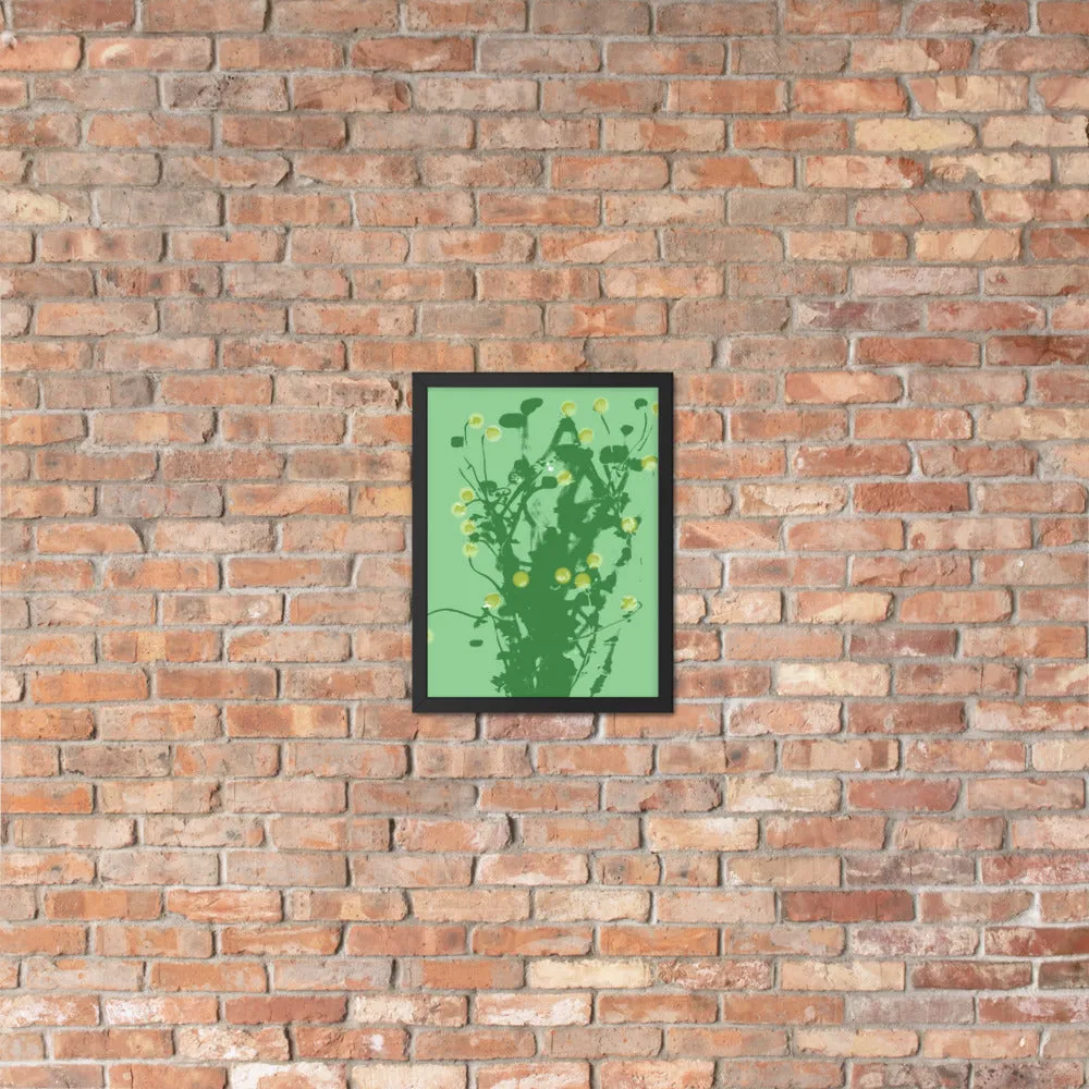 Green Chamomile Framed - Art by DeLesslin George-Warren
