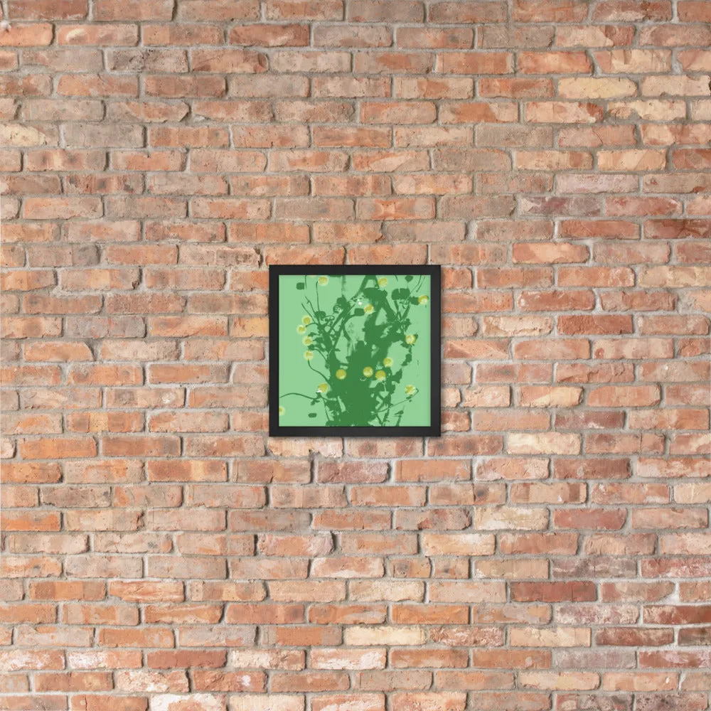 Green Chamomile Framed - Art by DeLesslin George-Warren