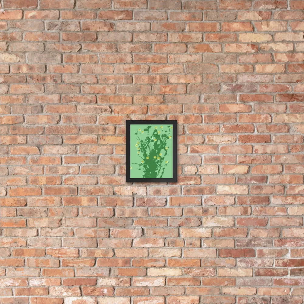 Green Chamomile Framed - Art by DeLesslin George-Warren