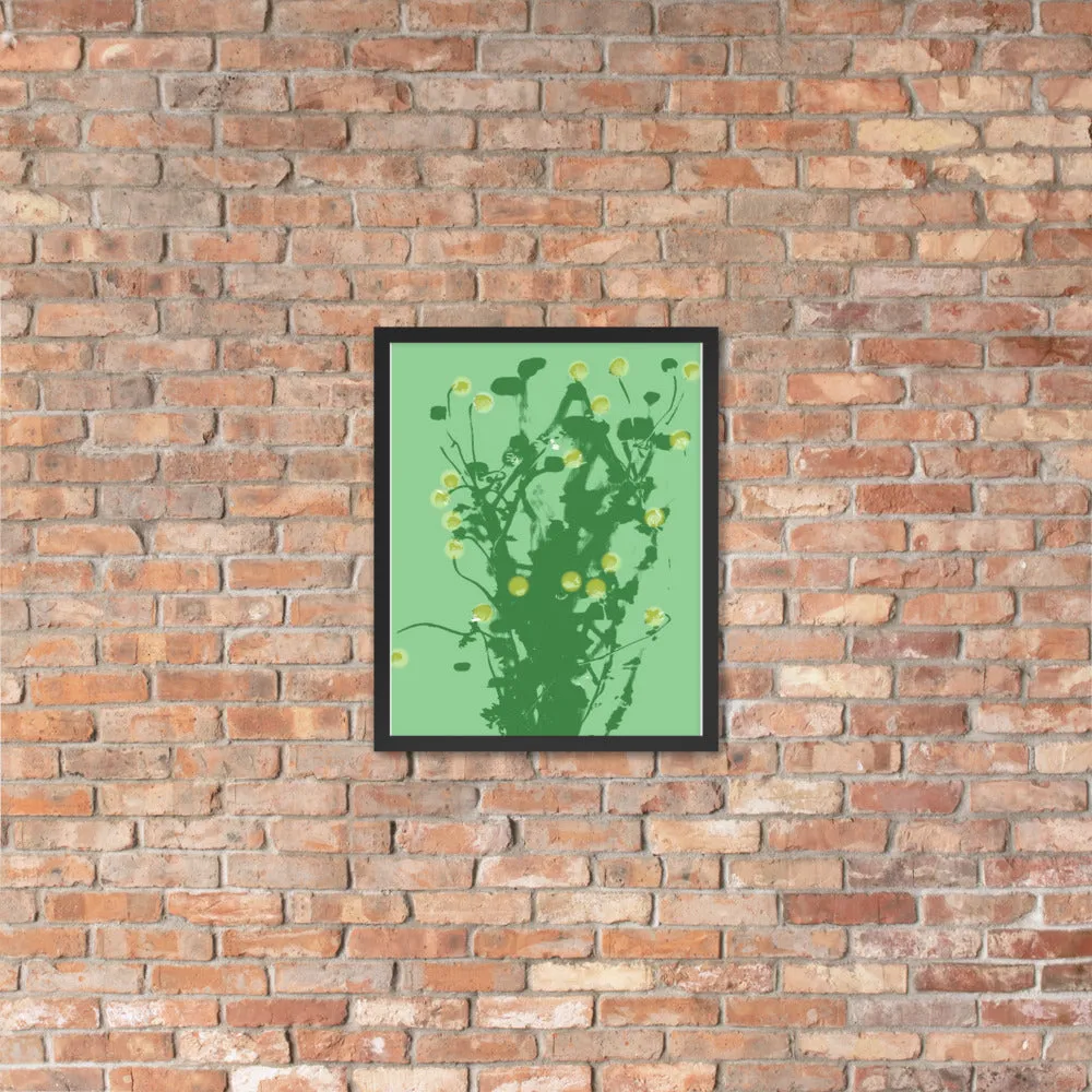 Green Chamomile Framed - Art by DeLesslin George-Warren