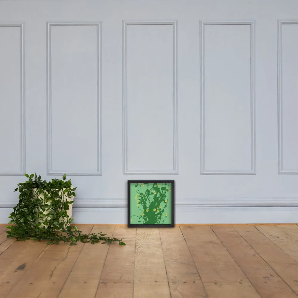 Green Chamomile Framed - Art by DeLesslin George-Warren