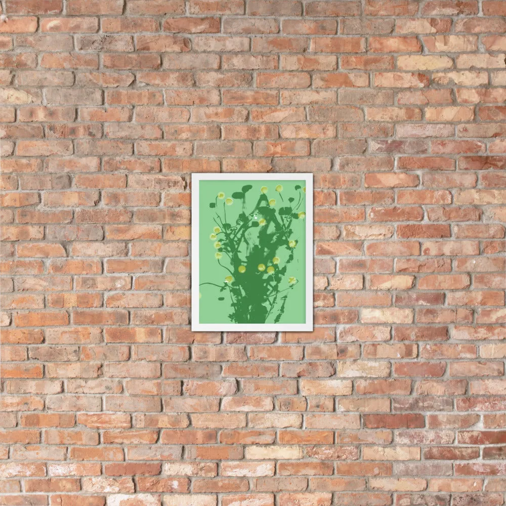 Green Chamomile Framed - Art by DeLesslin George-Warren