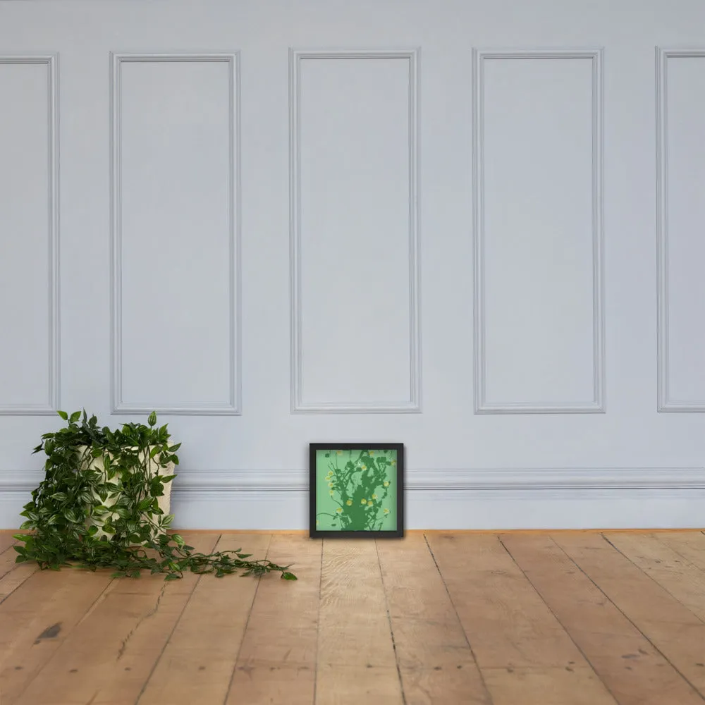 Green Chamomile Framed - Art by DeLesslin George-Warren