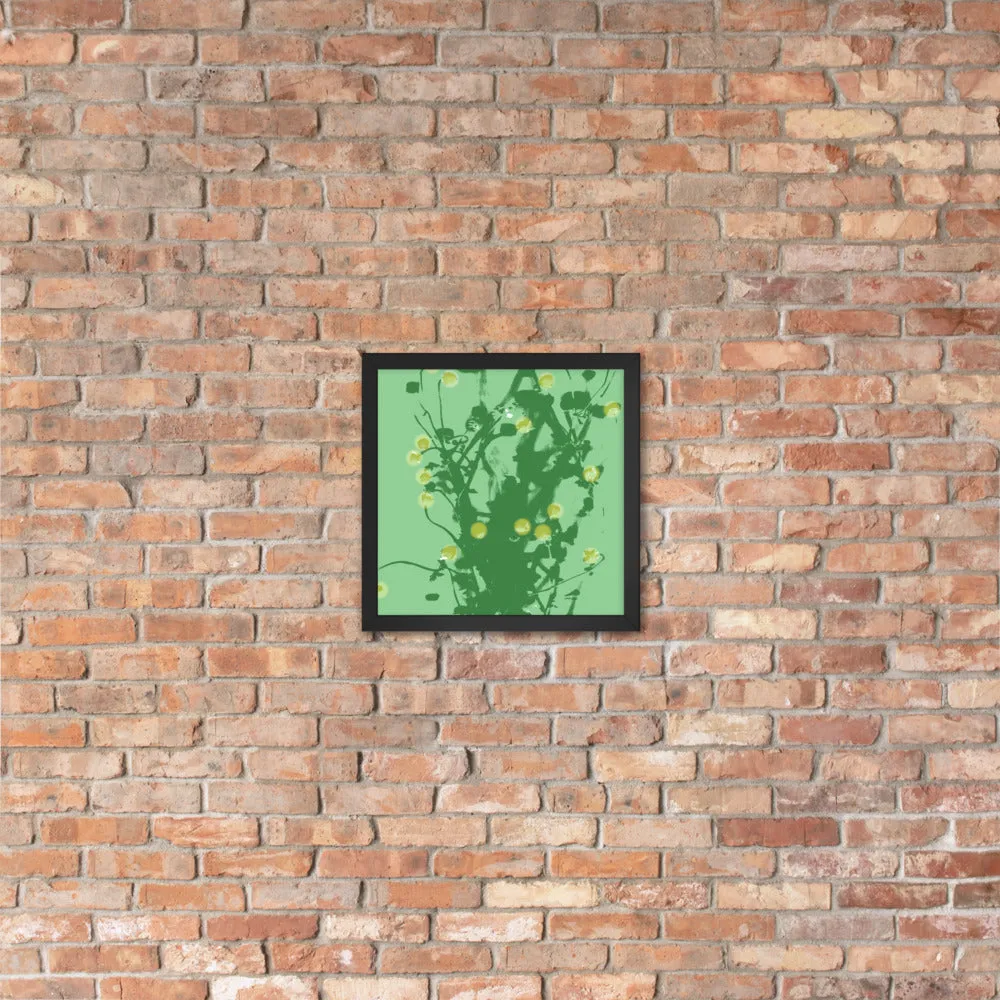 Green Chamomile Framed - Art by DeLesslin George-Warren