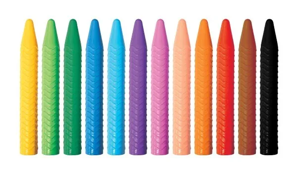 Haku Yoka Spiral Crayons-12 Colours