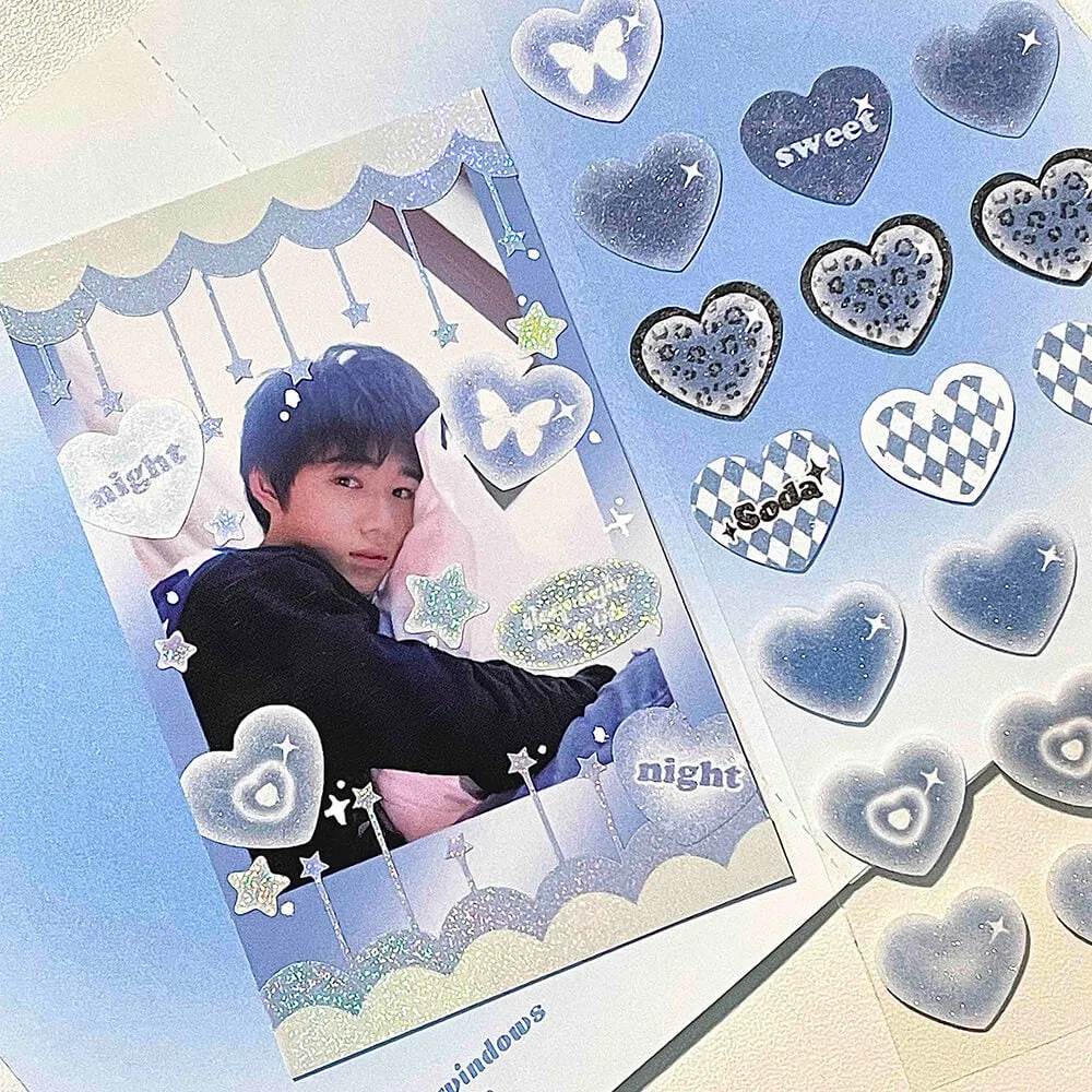 Heart Deco Stickers Set of 7 Sheets