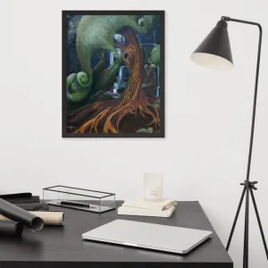Horned beast Framed poster