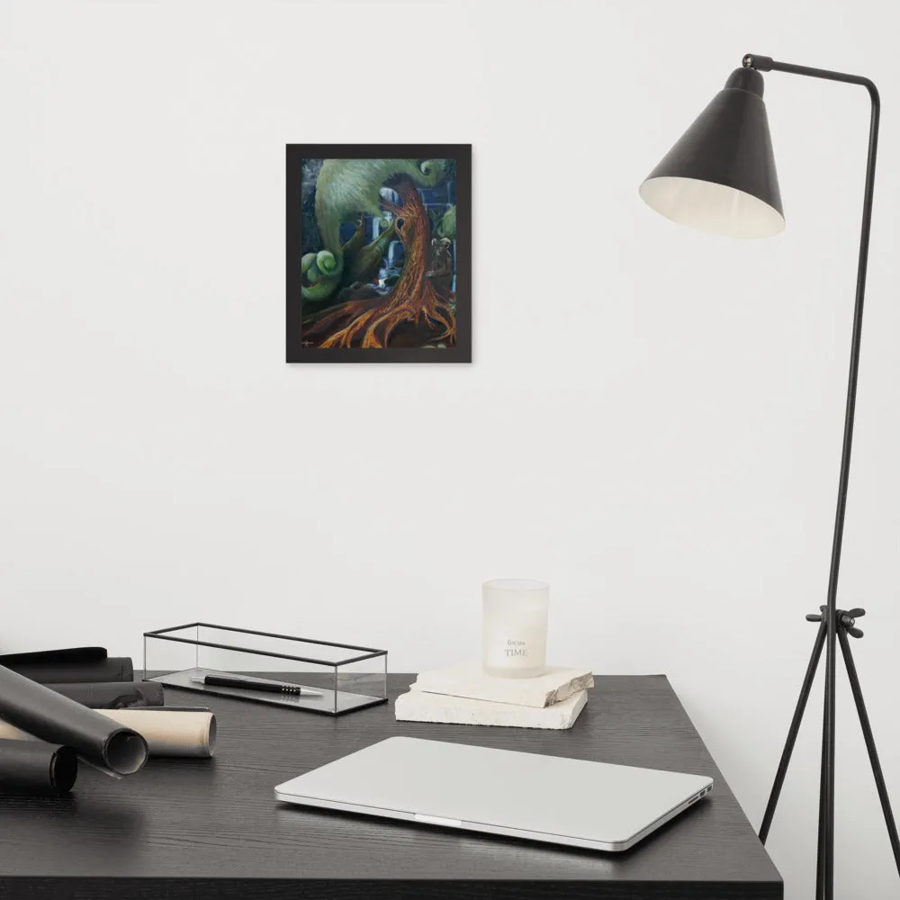 Horned beast Framed poster