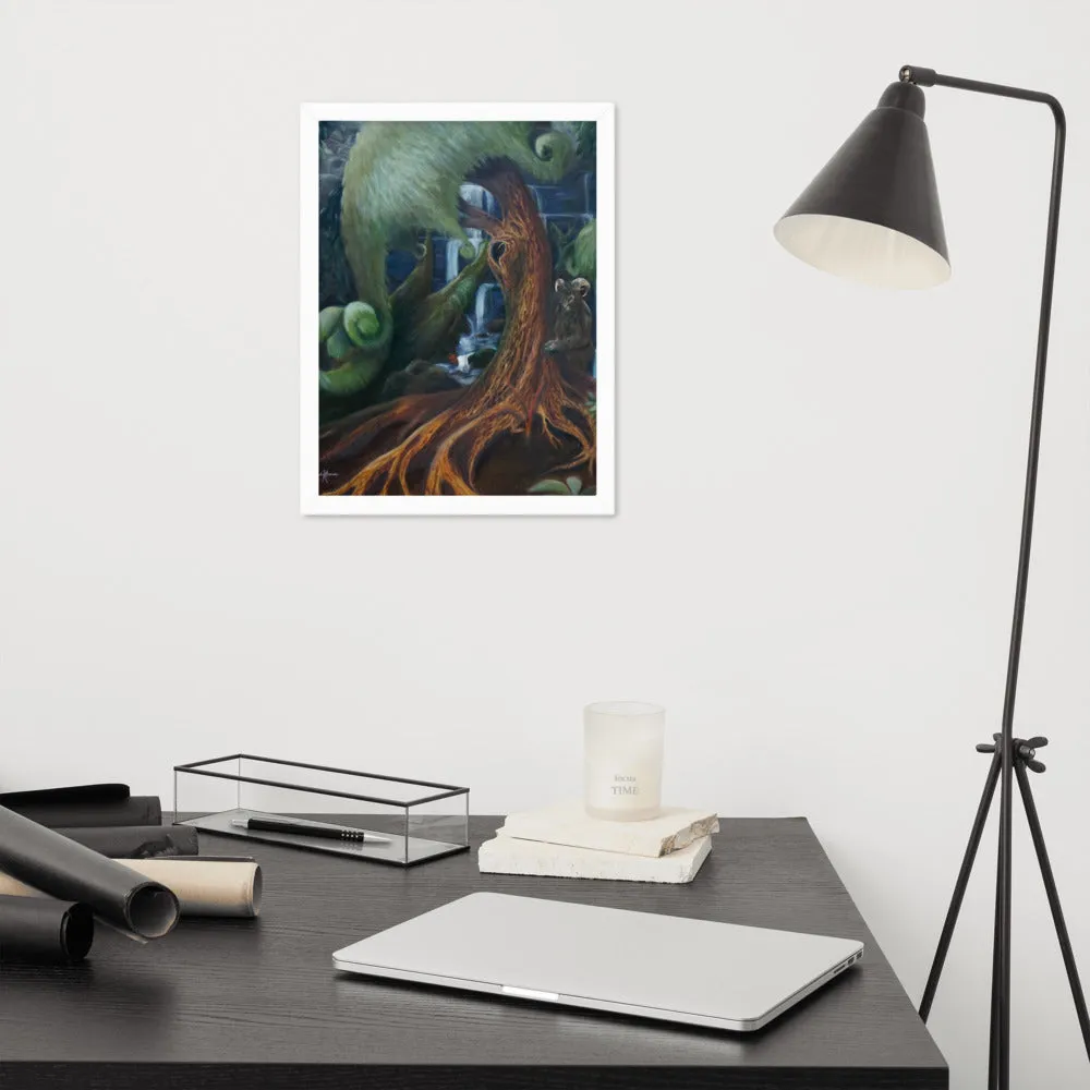 Horned beast Framed poster