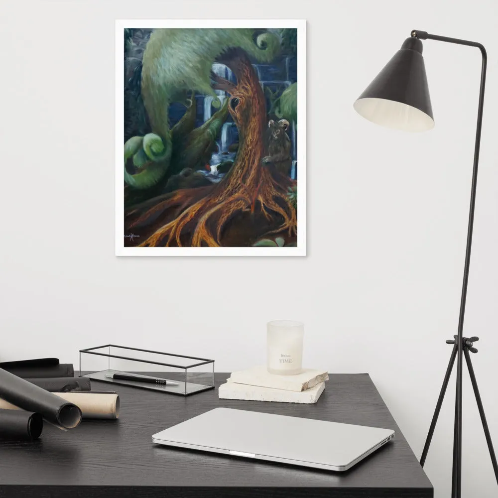Horned beast Framed poster