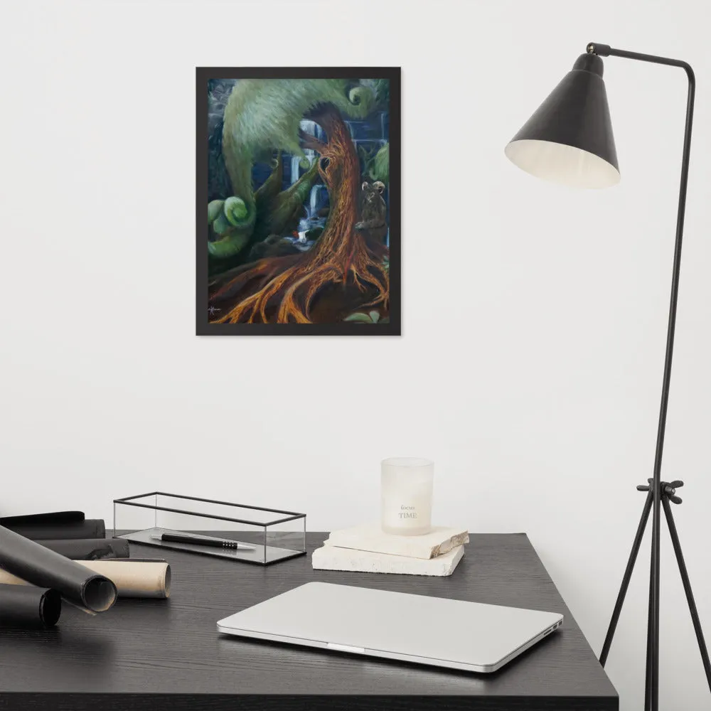 Horned beast Framed poster