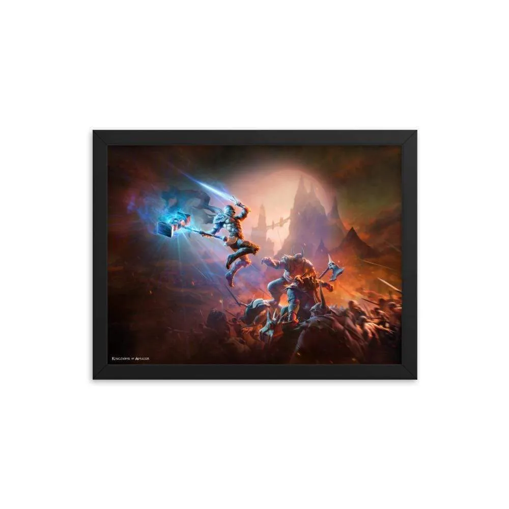 Kingdoms of Amalur Jumping Warrior Poster