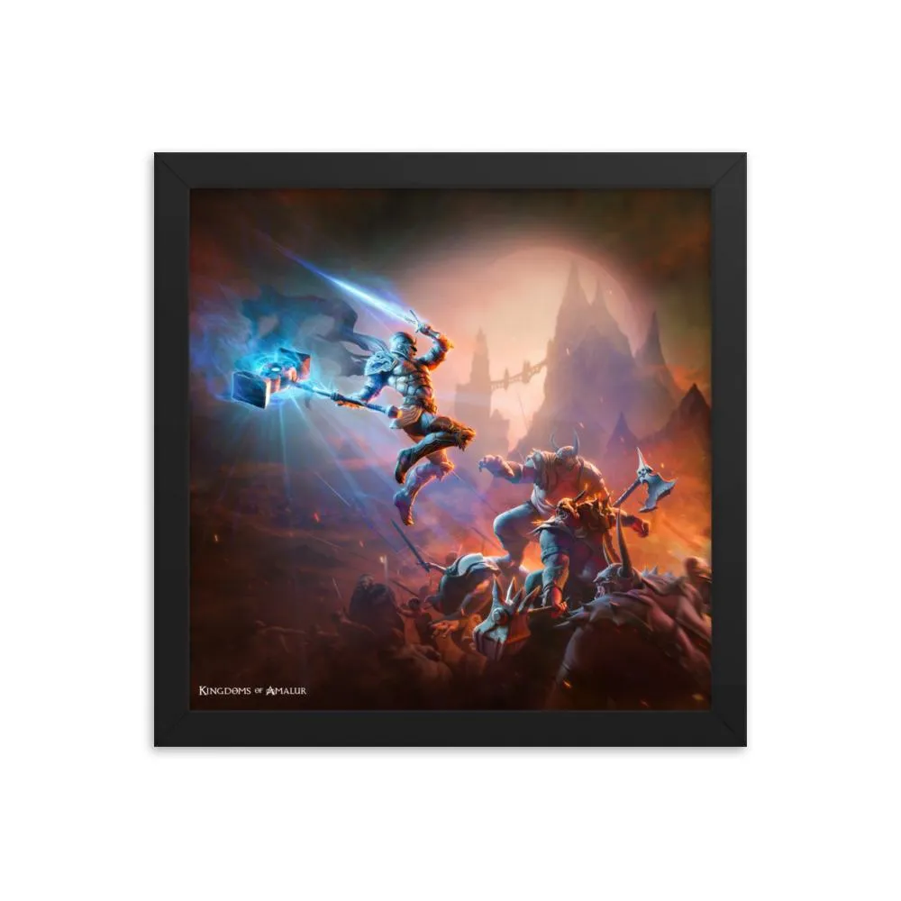 Kingdoms of Amalur Jumping Warrior Poster