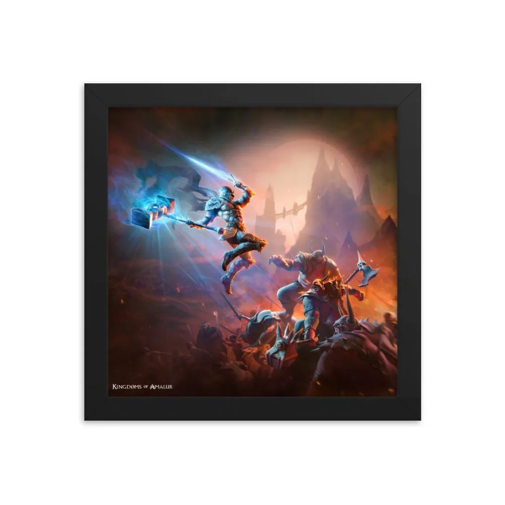 Kingdoms of Amalur Jumping Warrior Poster