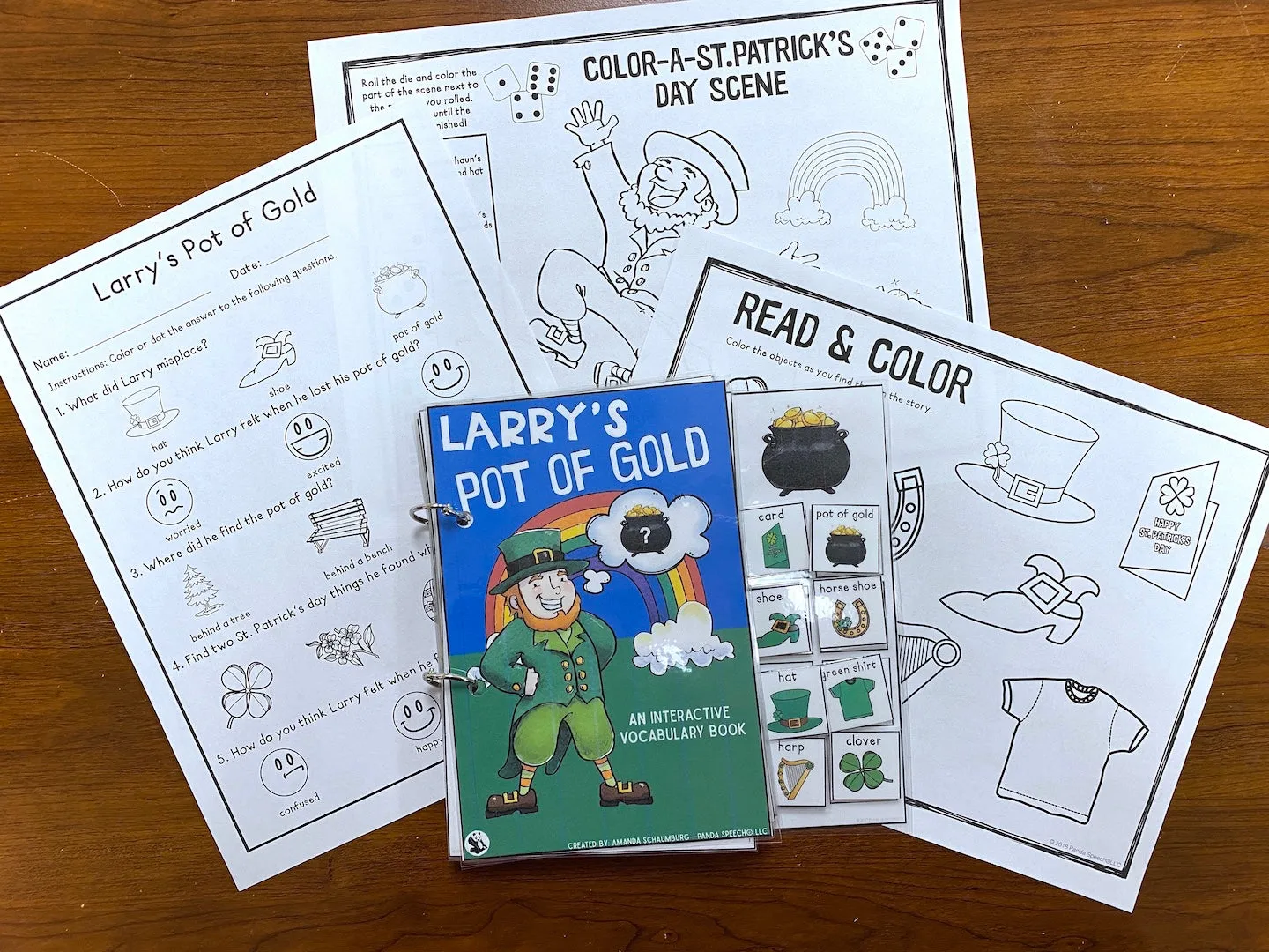 Larry's Pot of Gold Lift a Flap Book (Print & Make Book)