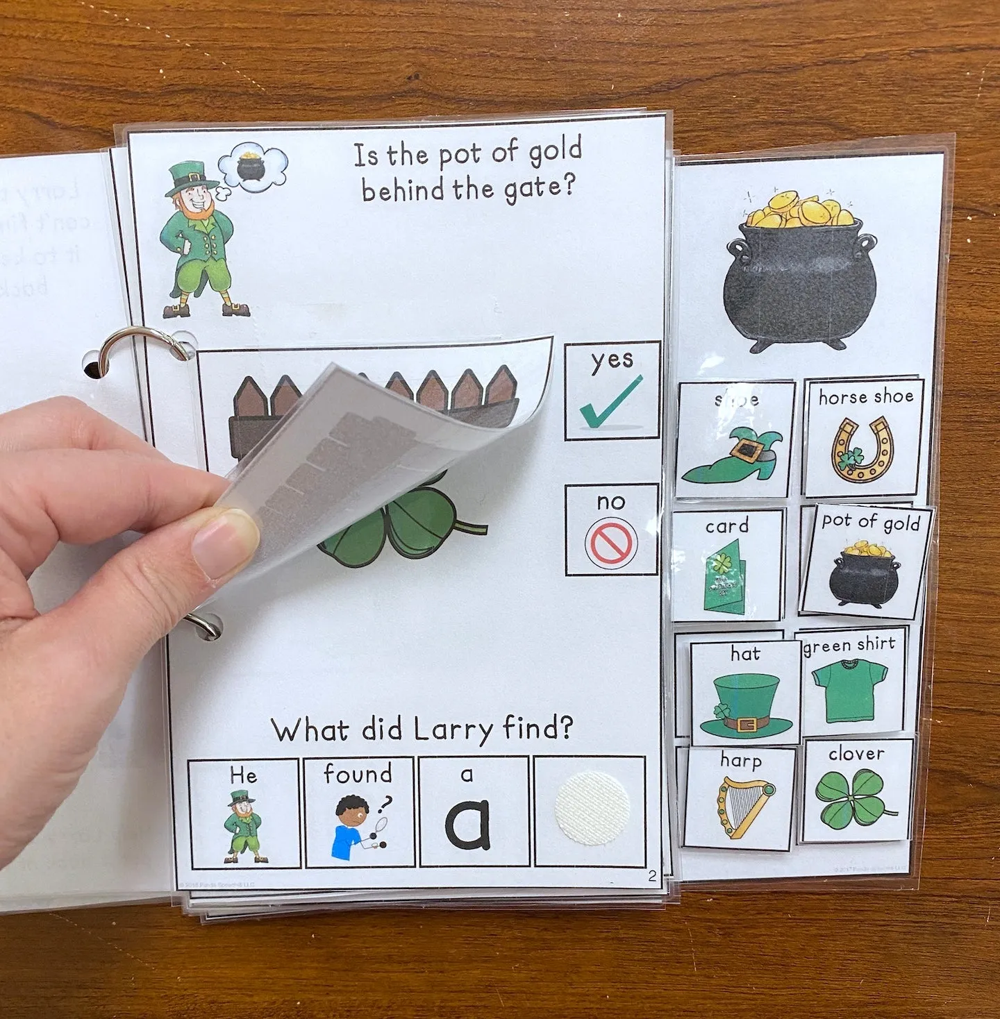 Larry's Pot of Gold Lift a Flap Book (Print & Make Book)