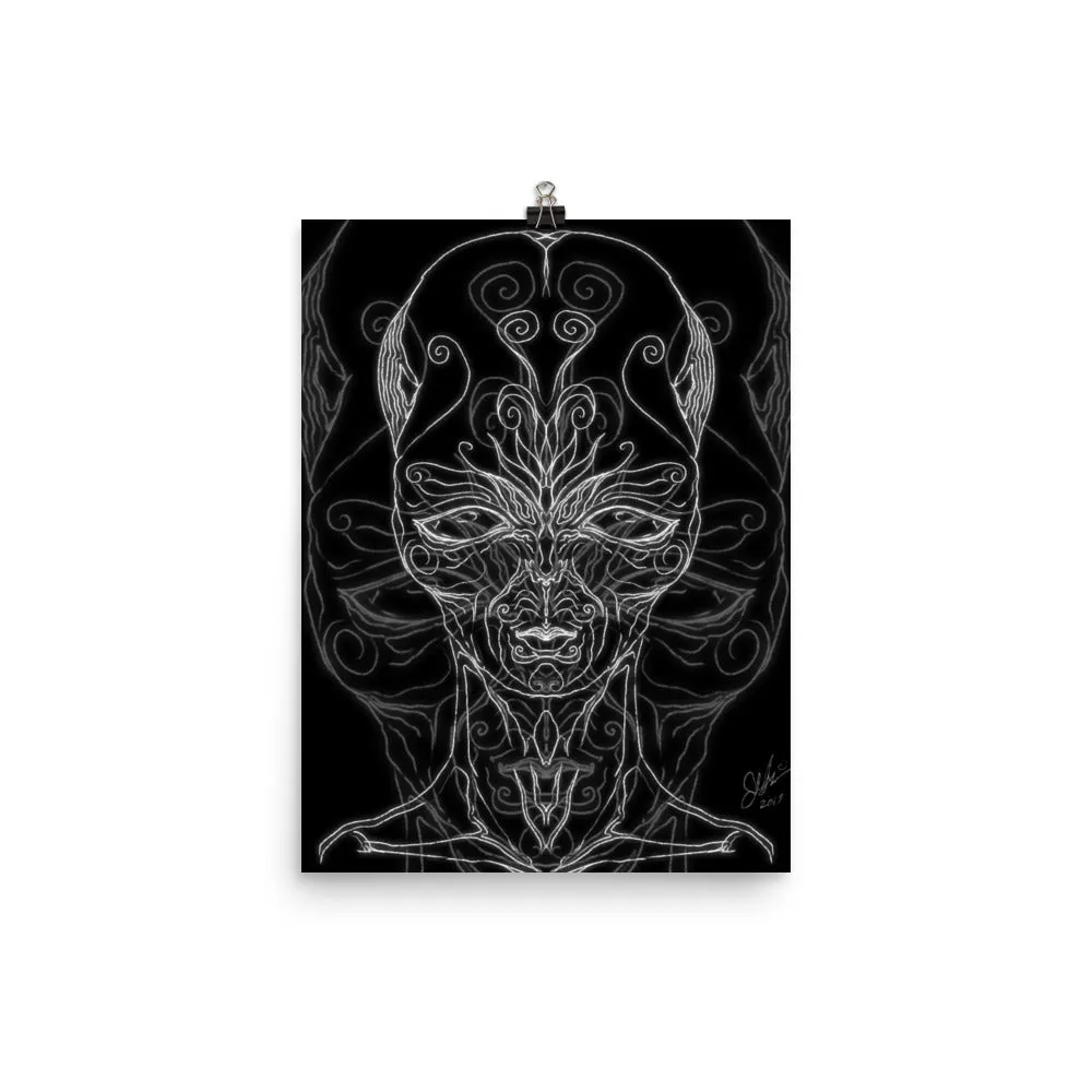 Linear 9 - Alien - Paper Print