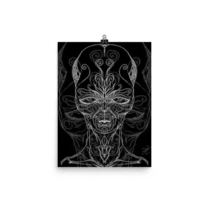 Linear 9 - Alien - Paper Print