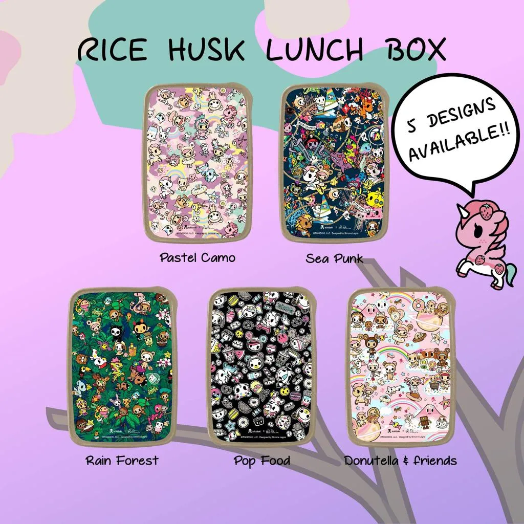 MCK TKDK Rice Husk Lunch Box - Pastel Camo - Buy 1 Get 1 Free