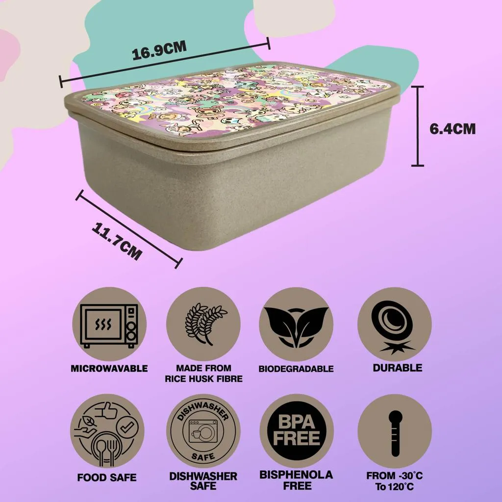 MCK TKDK Rice Husk Lunch Box - Pastel Camo - Buy 1 Get 1 Free